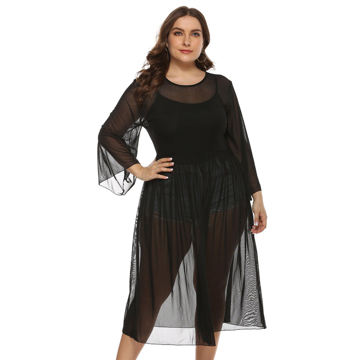 Ladies Transparent Beach Robe Mune Fashion