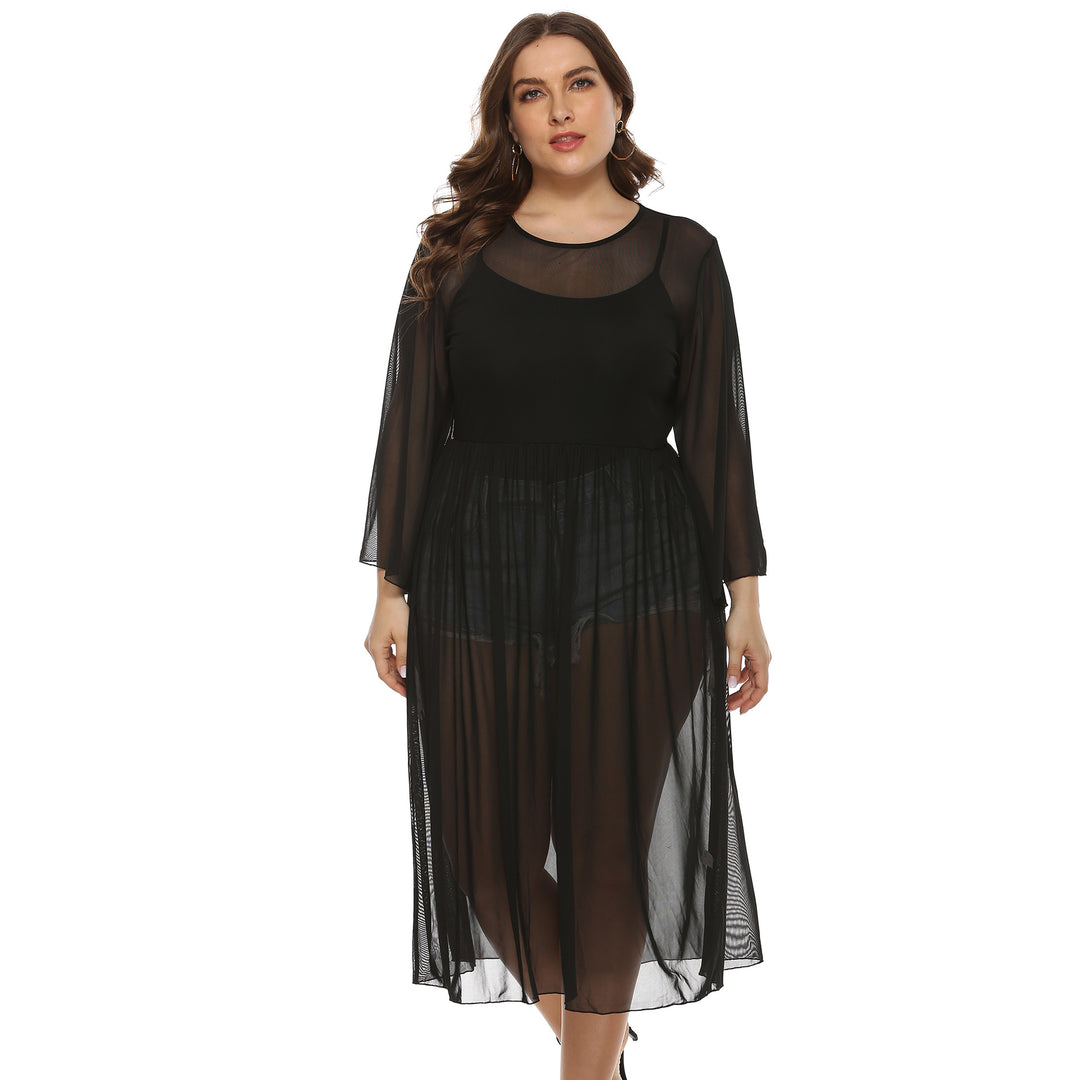 Ladies Transparent Beach Robe Mune Fashion