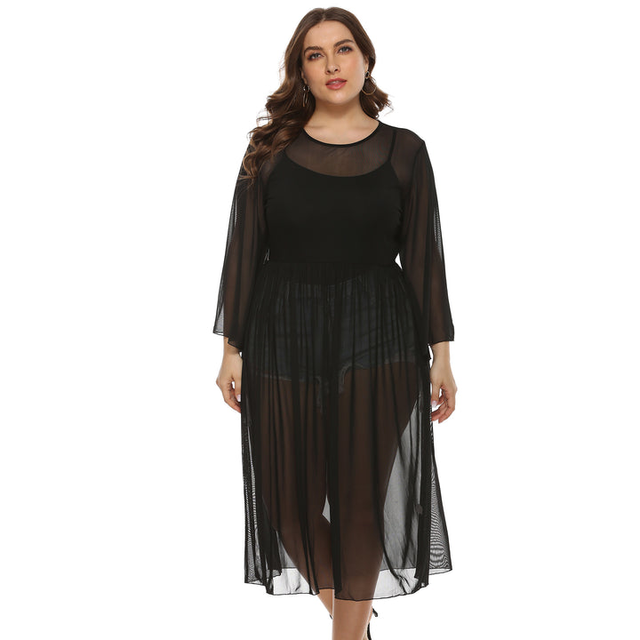 Ladies Transparent Beach Robe Mune Fashion