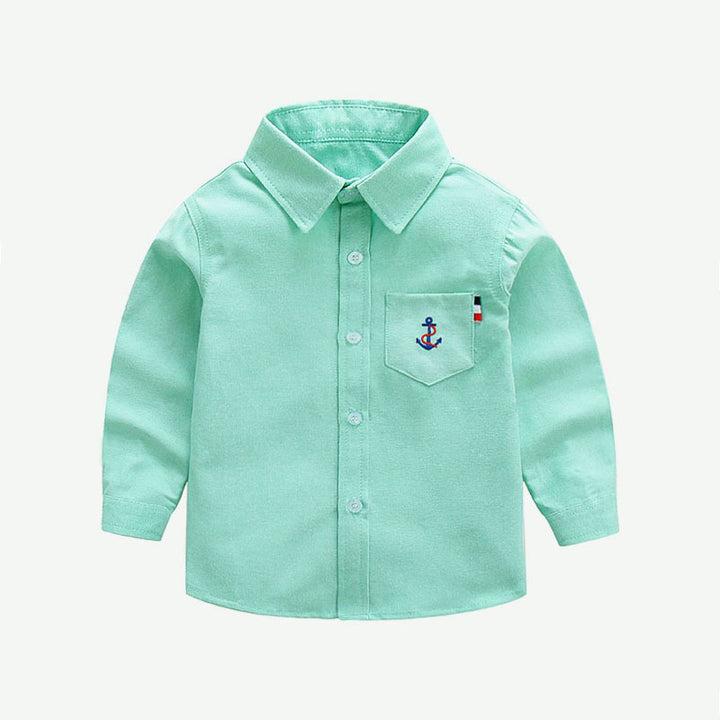 Women's Classic Long Sleeve Shirt with Maritime Accents Mune Fashion