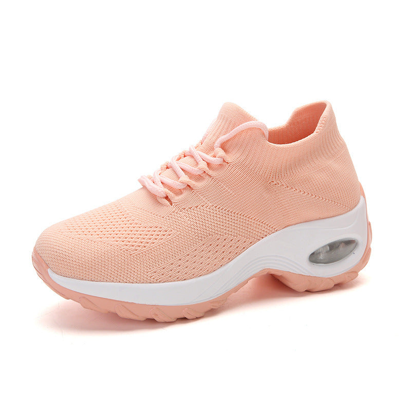 Women’s knitted sock sneaker with air-cushioned sole and elastic knit upper Mune Fashion