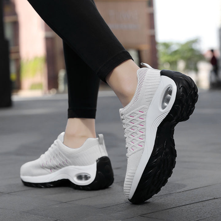 Women's nan urban comfort sneakers with visible air cushioning and seamless mesh upper Mune Fashion