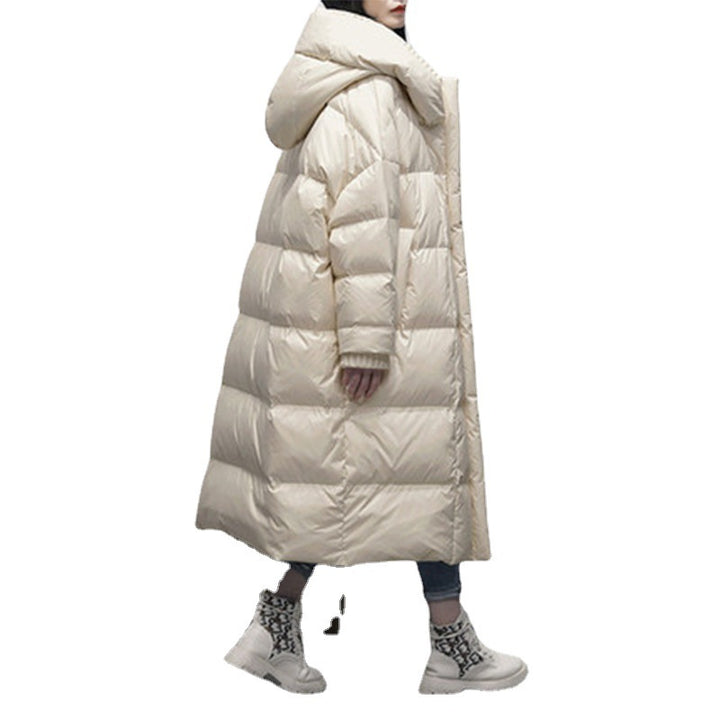 Ladies down jacket, 90% white duck down, windproof