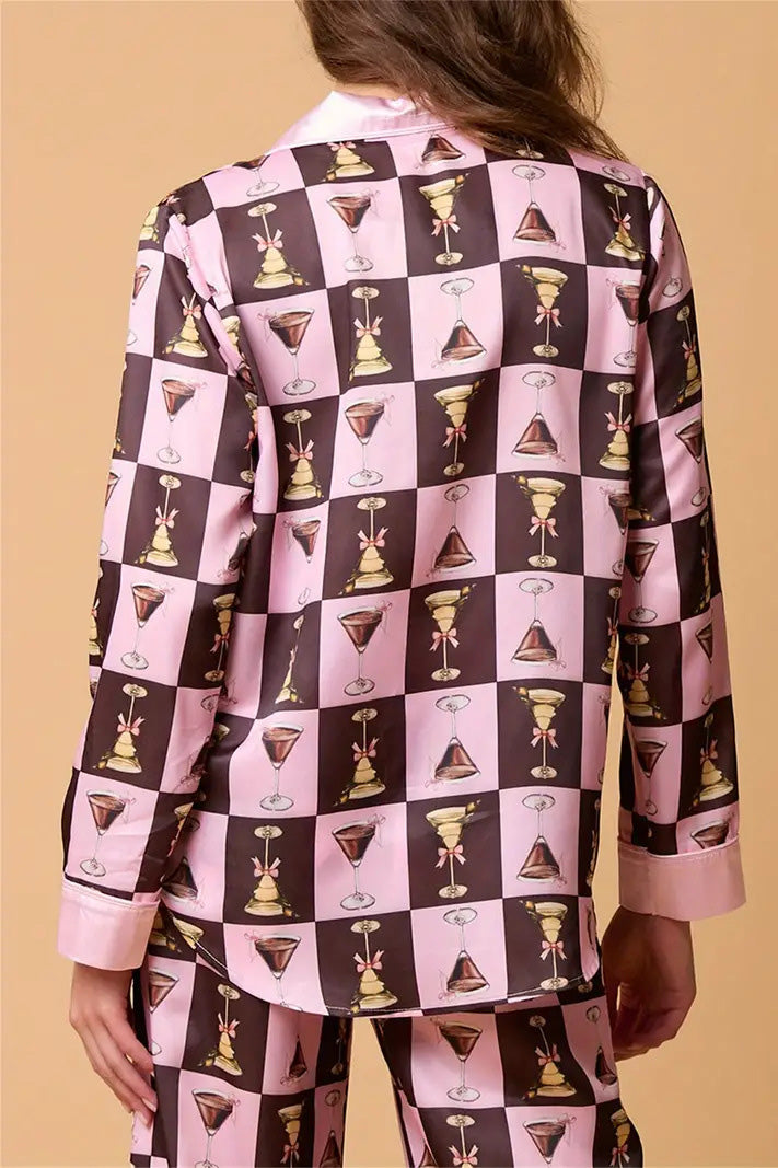 Mune | Christmas Festive Striped Pattern Pajama Set