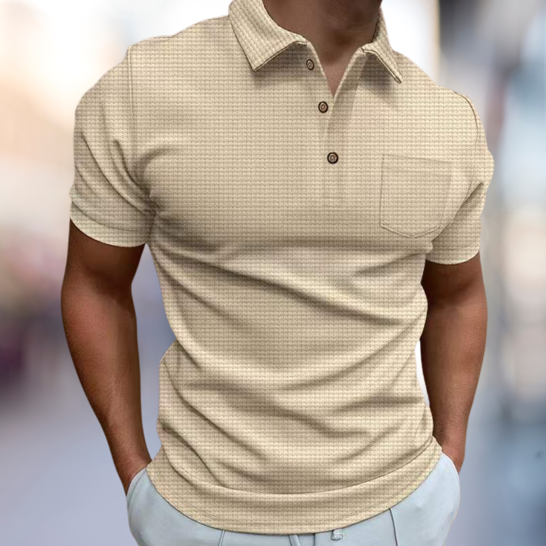 Blazej structured summer polo shirt