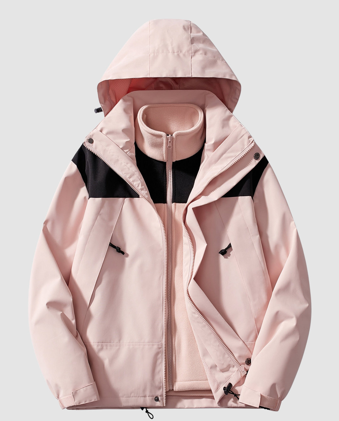 Warm women's winter jacket fleece