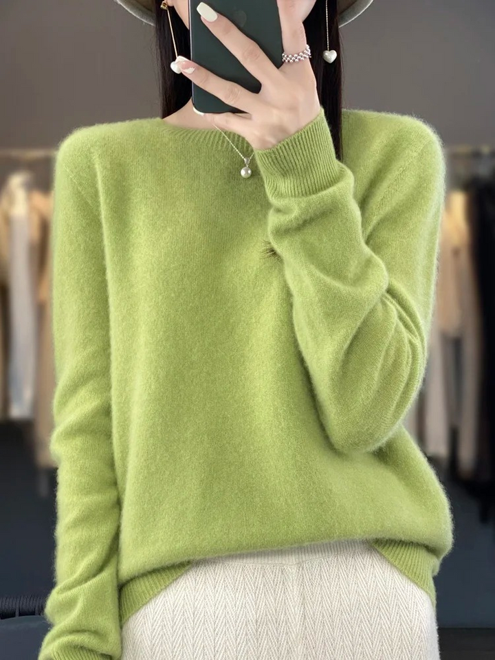 Mune | Cashmere Sweater Women Round Neck Soft and Elegant Knit Sweater