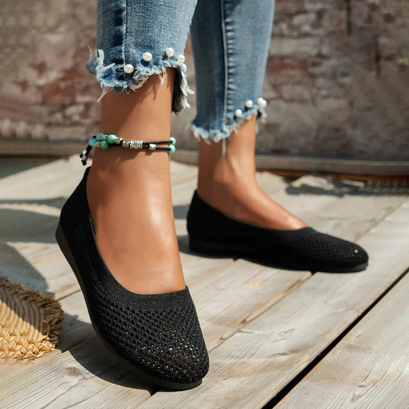 Casual Breathable Flat Shoes Mune Fashion