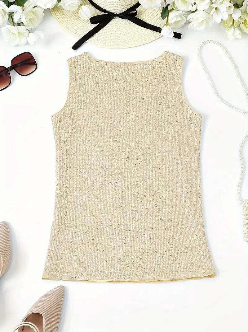 Mune Fashion | Sleeveless Top with Sequins