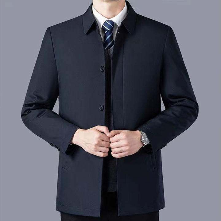 Men's Business Jacket, padded, lapel collar