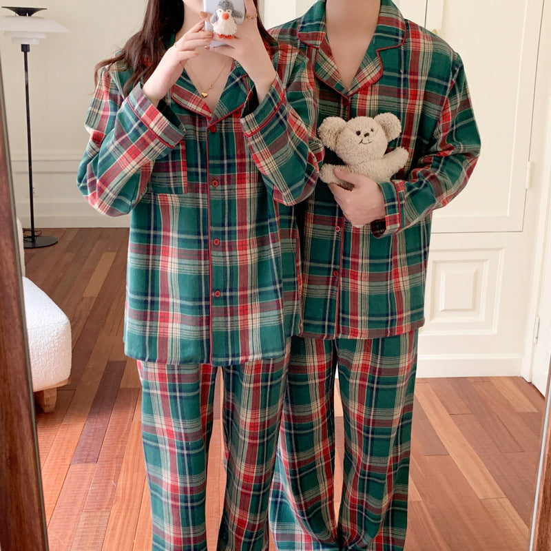 Christmas Checked House Suit for Women, Brushed