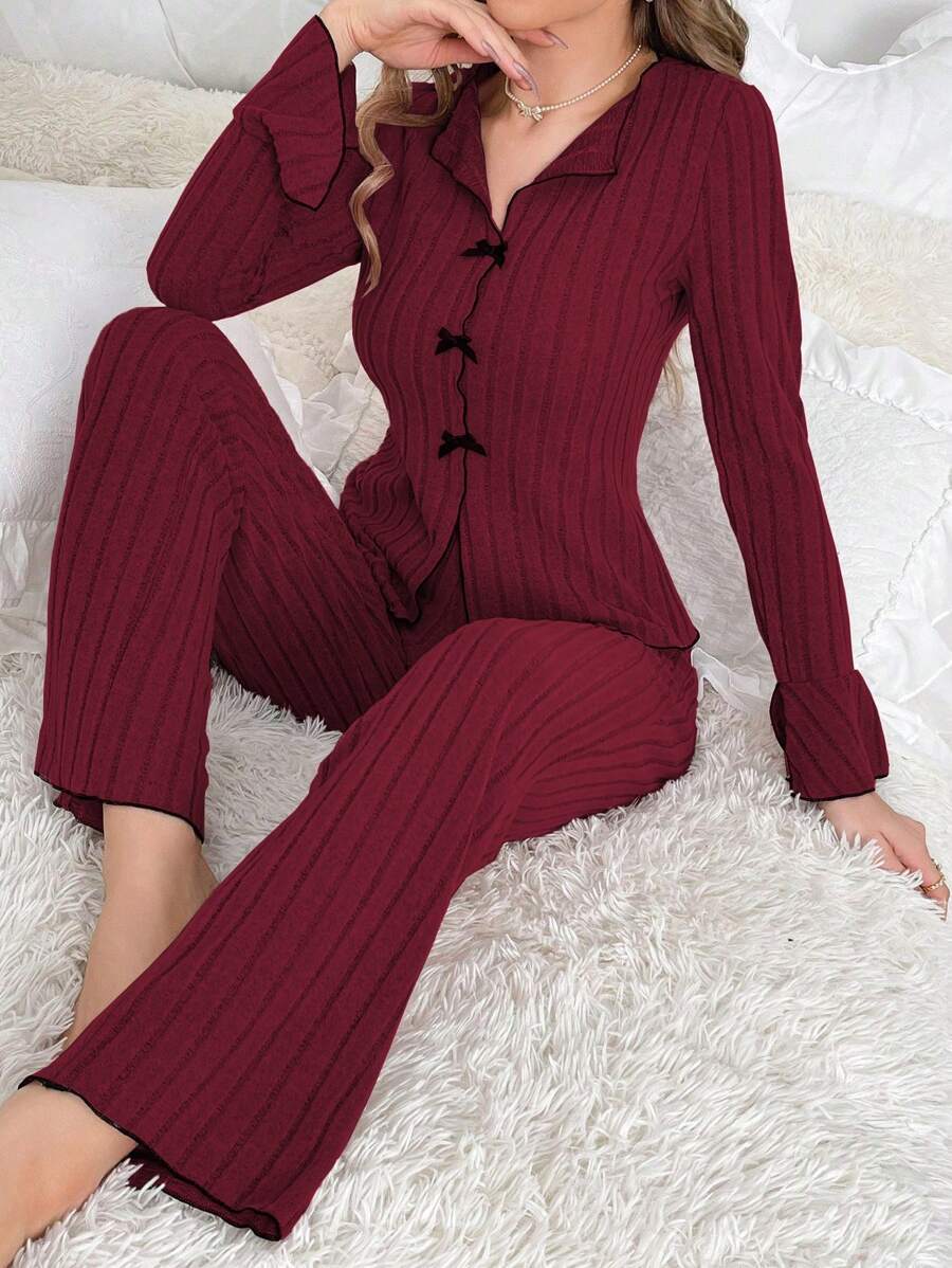 Women's loungewear set, two-piece, stylish and warm