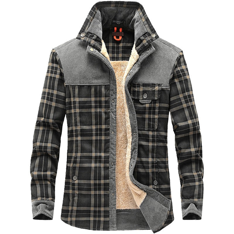 Men's Thermal Insulated Flannel Jacket Mune Fashion