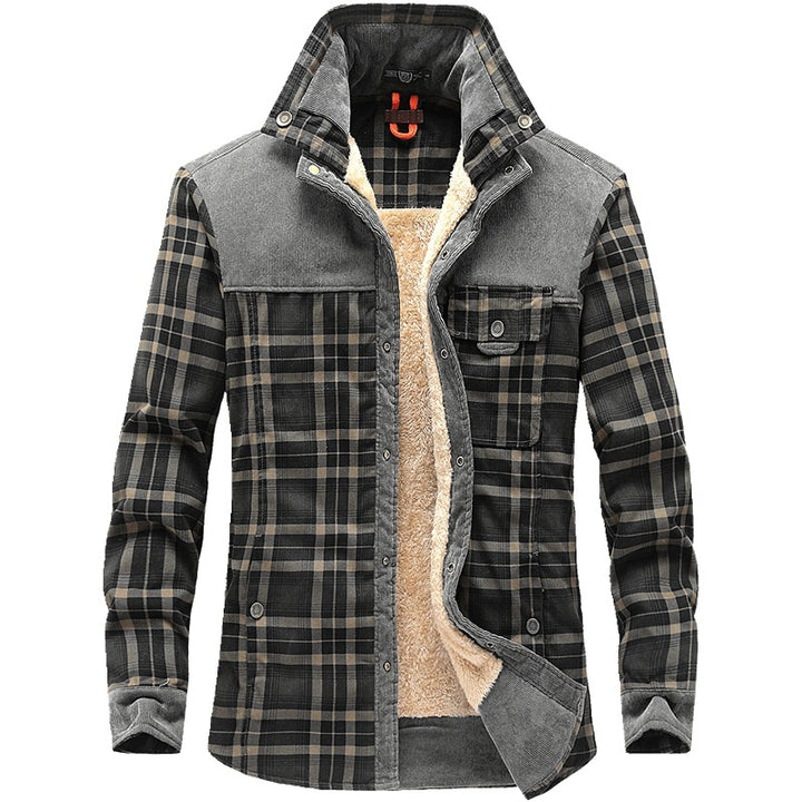 Men's Thermal Insulated Flannel Jacket Mune Fashion