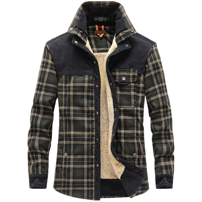 Men's Thermal Insulated Flannel Jacket Mune Fashion