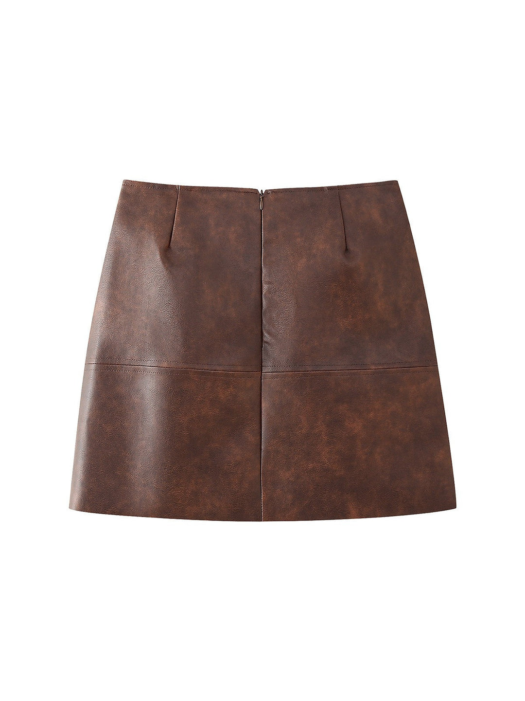 Mune | Leather Jacket & Short Skirt Coordination Set