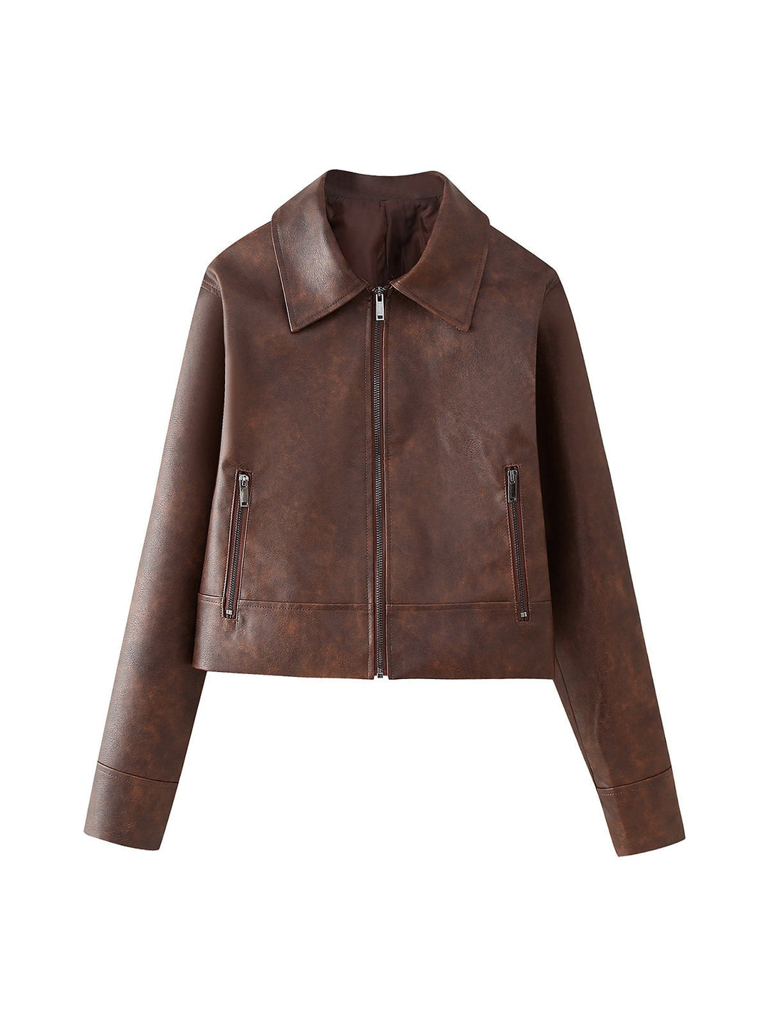 Mune | Leather Jacket & Short Skirt Coordination Set