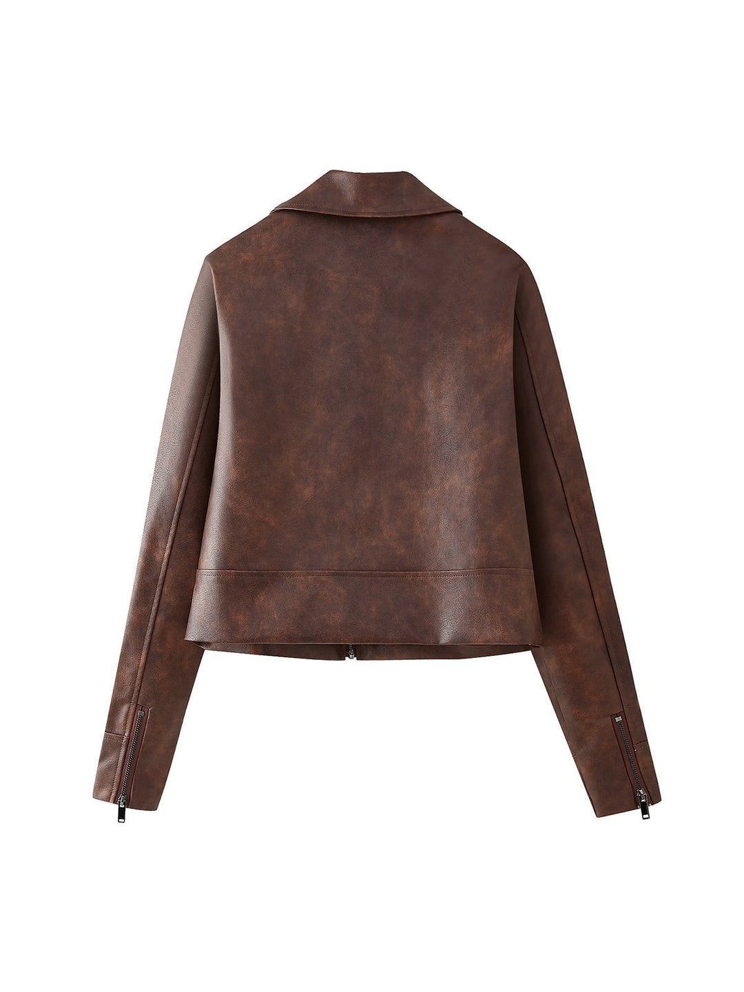 Mune | Leather Jacket & Short Skirt Coordination Set