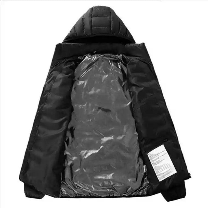 Men's padded quilted jacket with hood, ultra-light and windproof Mune Fashion