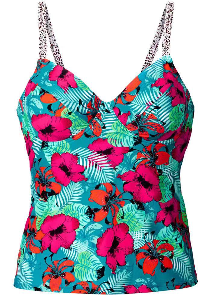 Women Floral Tankini Top Mune Fashion