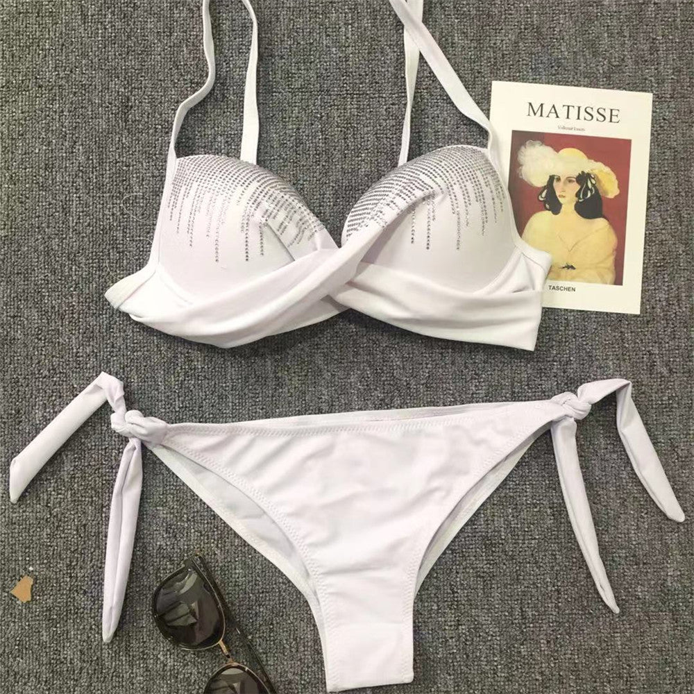 Women Glamorous Push-Up Bikini with Sparkling Applications Mune Fashion