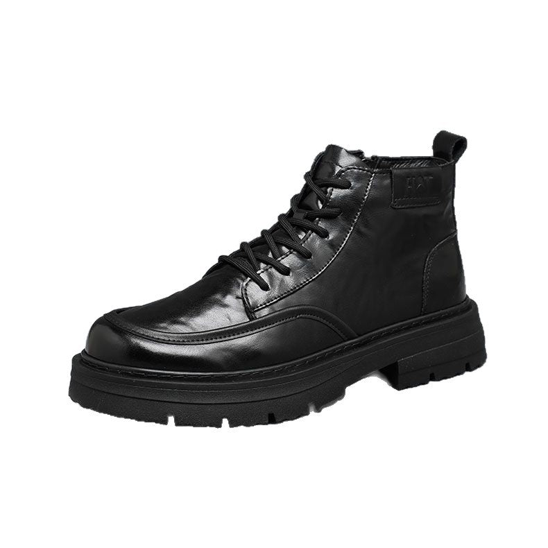 Men's Martin boots, lined, platform sole