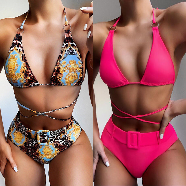 Women's triangle bikini with sophisticated wrap band and elegant design Mune Fashion