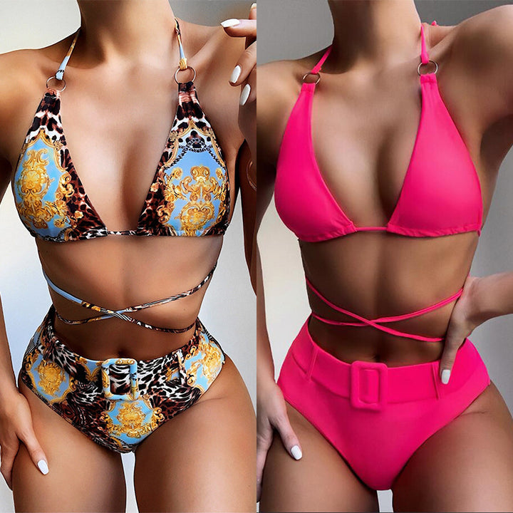 Women's triangle bikini with sophisticated wrap band and elegant design Mune Fashion
