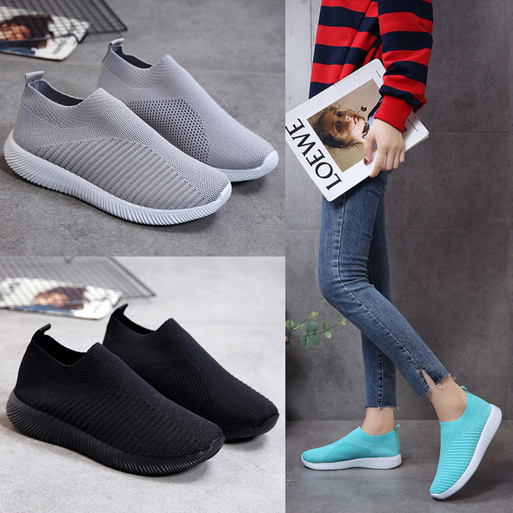 Unisex nan light knitted Slip-On sneakers with elastic entry and ergonomic insole Mune Fashion
