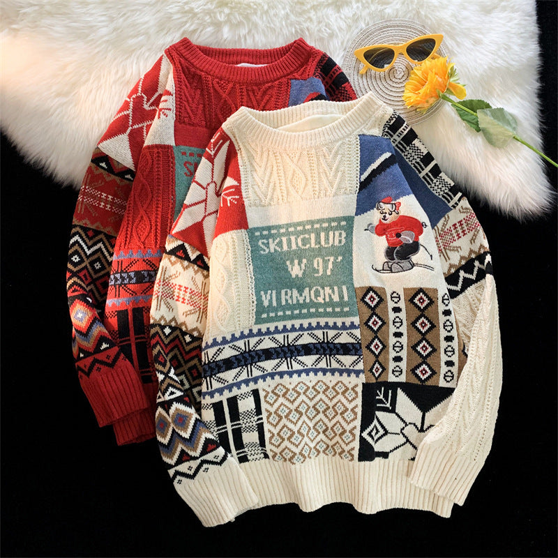 Warmer Winter Knit Sweater for Men, Christmas Design
