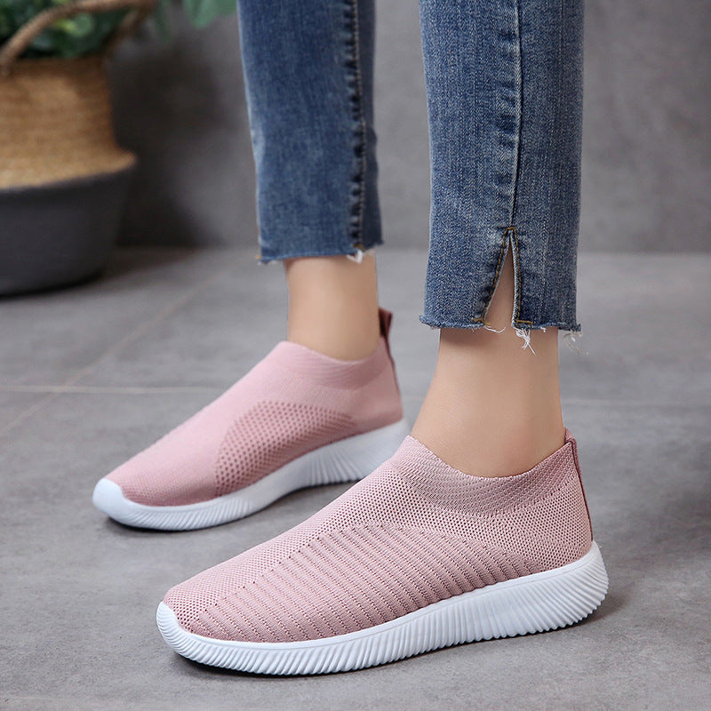 Unisex nan light knitted Slip-On sneakers with elastic entry and ergonomic insole Mune Fashion