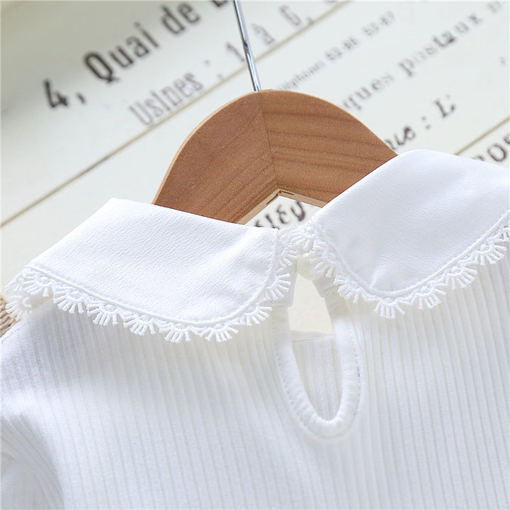 Women's festive blouse with tulle sleeves and embroidered collar Mune Fashion