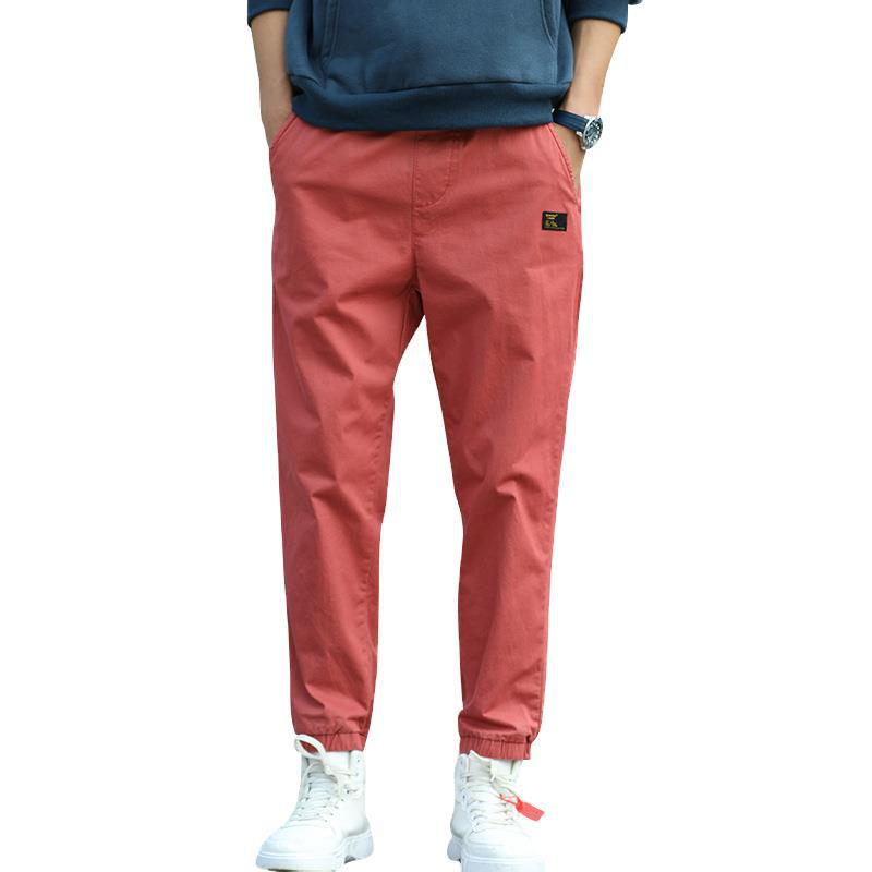 Men's cargo pants in camouflage look with elastic waistband and drawstring Mune Fashion