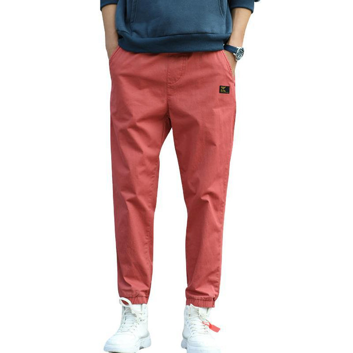 Men's cargo pants in camouflage look with elastic waistband and drawstring Mune Fashion