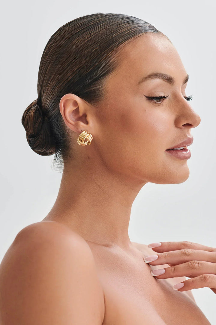 Mune | Knotted Earrings Gold