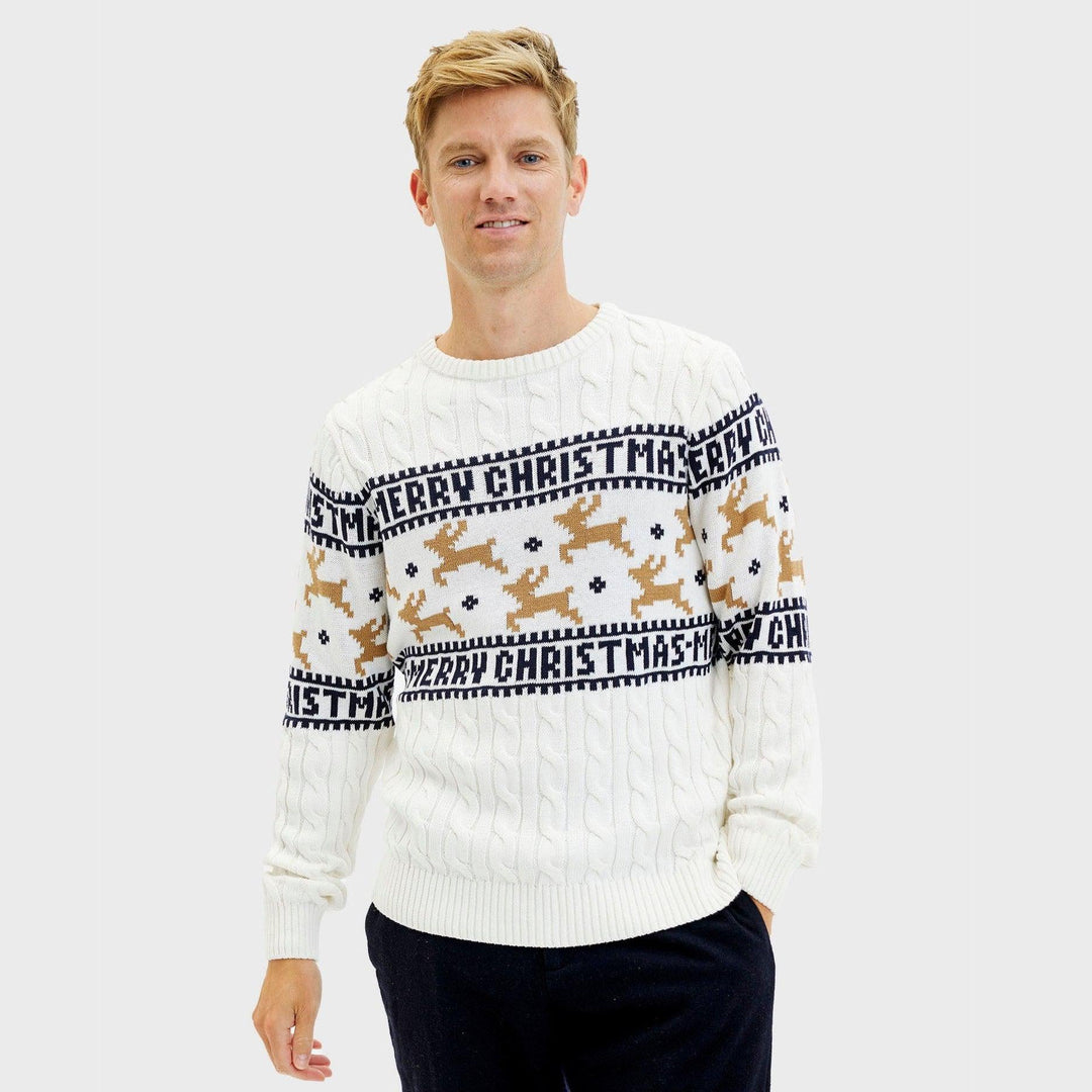 Mune | The elegant Christmas sweater White Men