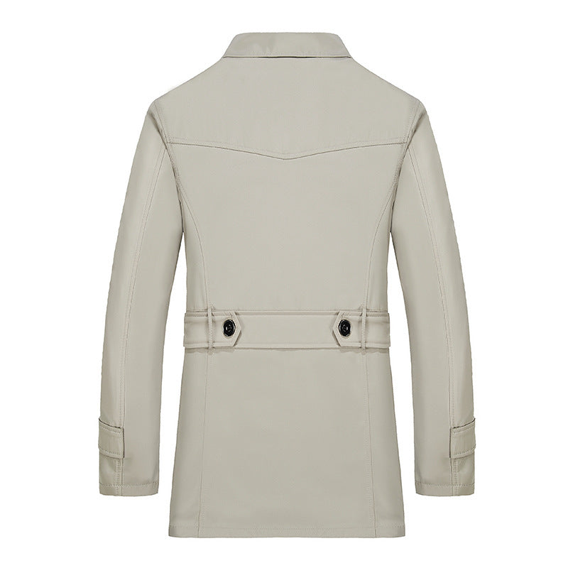 Men's short coat with teddy lining, lapel collar, and side pockets Mune Fashion