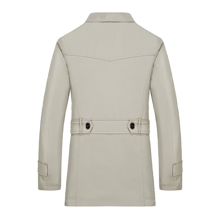 Men's short coat with teddy lining, lapel collar, and side pockets Mune Fashion