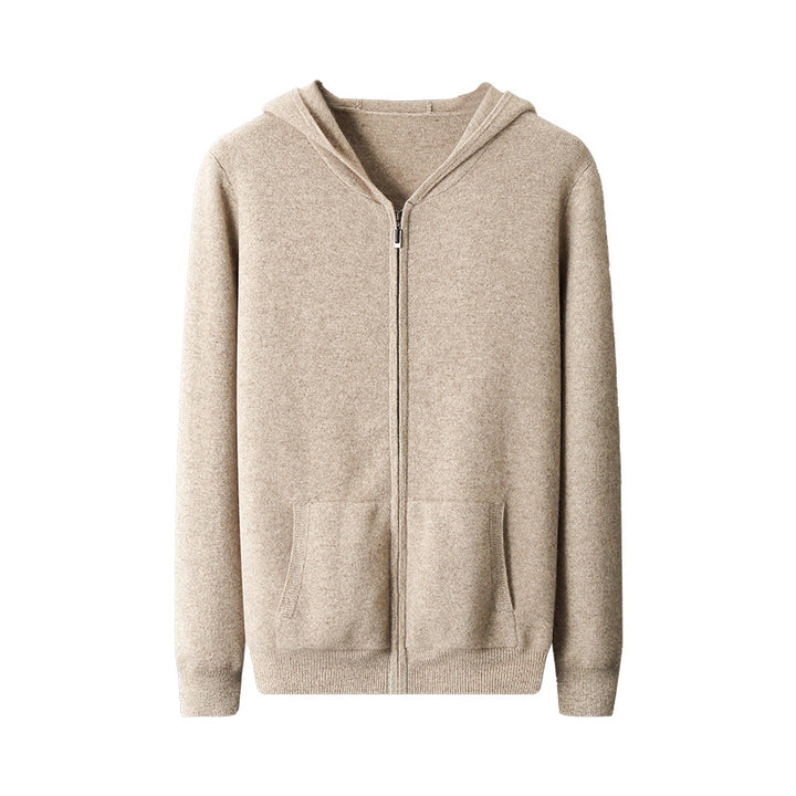 Men's hoodie cardigan with zipper