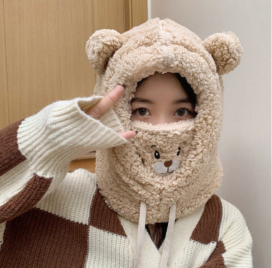 Playful hooded cap with ears