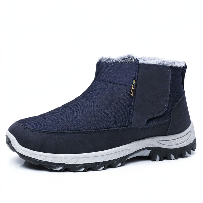 Men's winter boots with Velcro closure