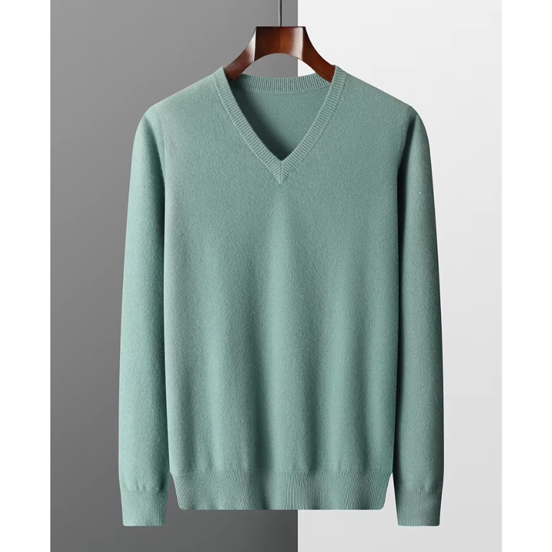 Mune | Cashmere Sweater Men V Neck Soft Cashmere Knit Material