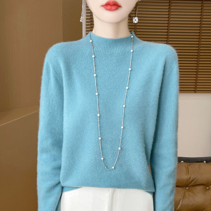 Women's wool sweater, seamless, 100% wool