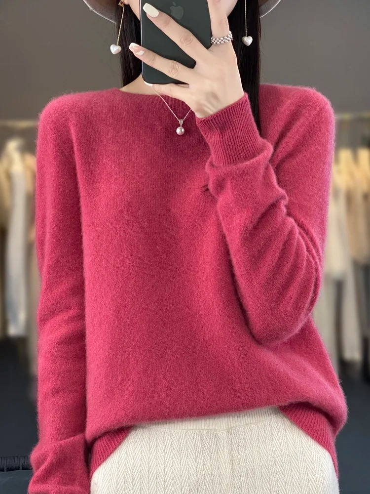 Mune | Cashmere Sweater Women Round Neck Soft and Elegant Knit Sweater