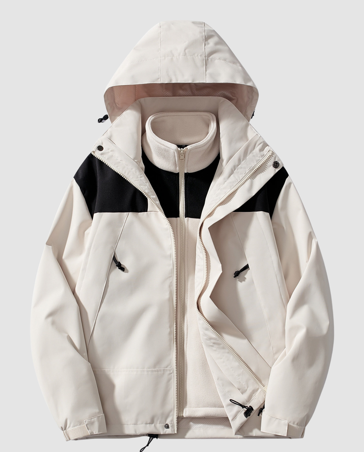 Warm women's winter jacket fleece