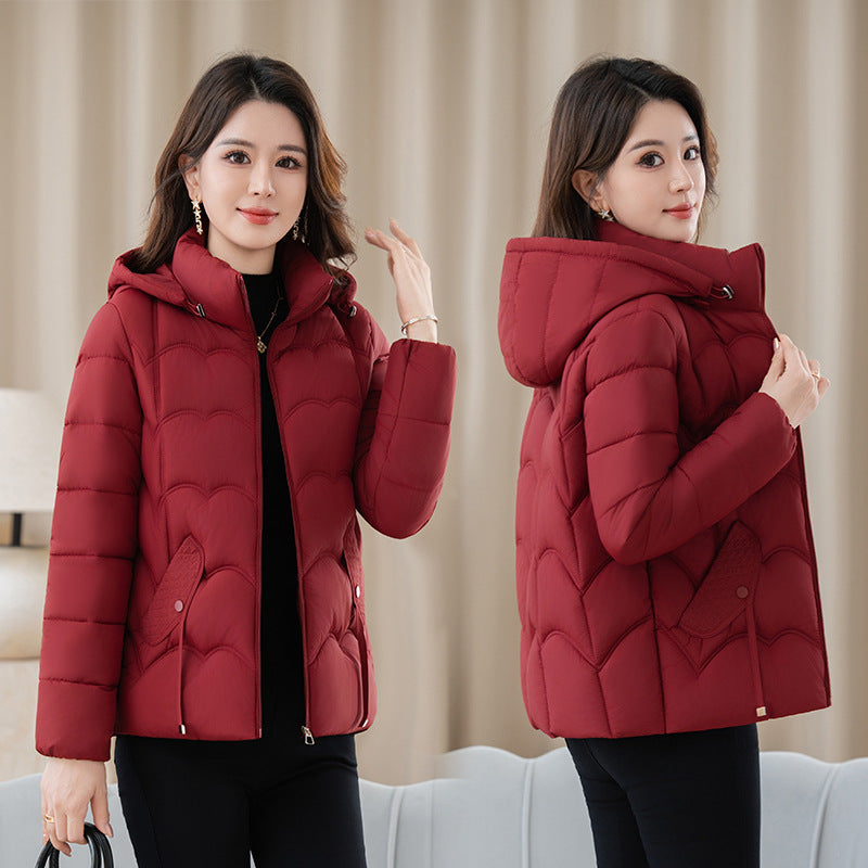 Short, padded ladies jacket for seniors