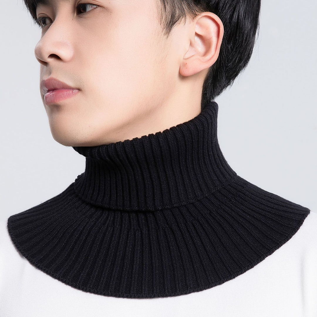Knitted collar warmer, solid color, warming