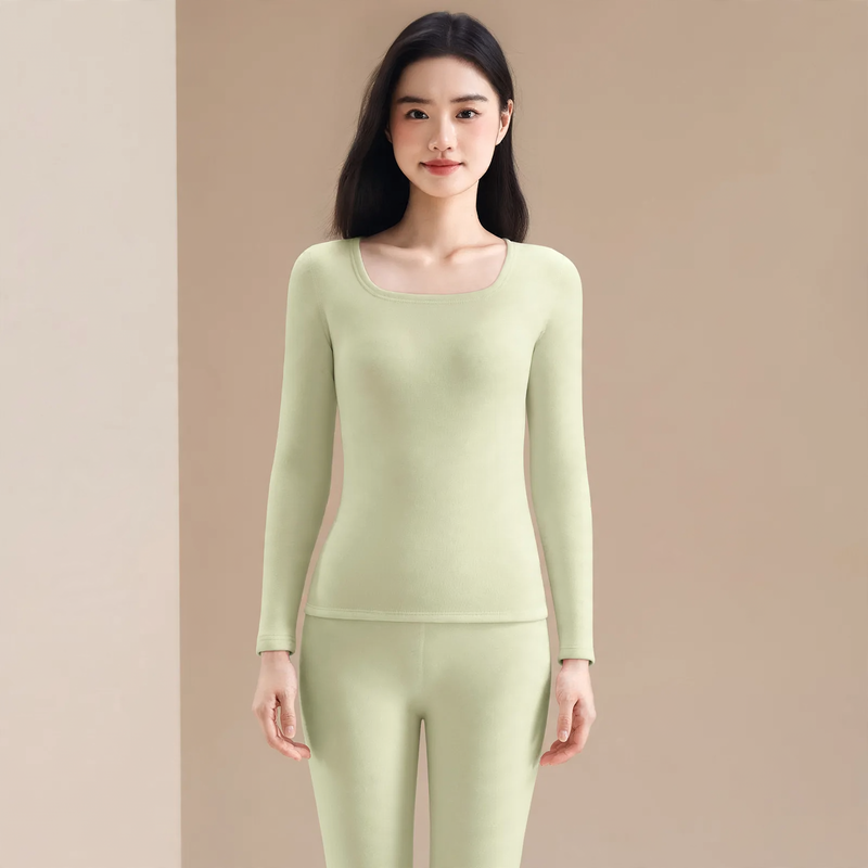 Extra warm thermal underwear set with lamb fleece lining