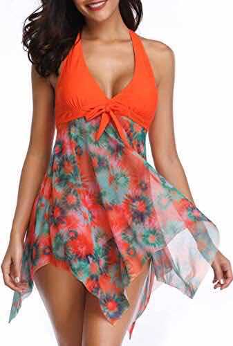 Women's Beach Dress with Floral Design Mune Fashion