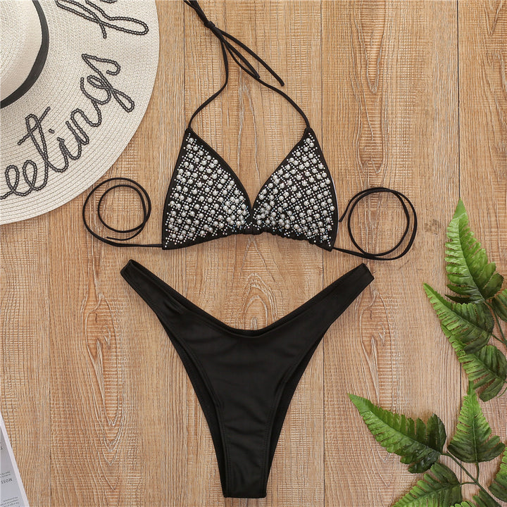 Ladies Glamorous Rhinestone Bikini Mune Fashion